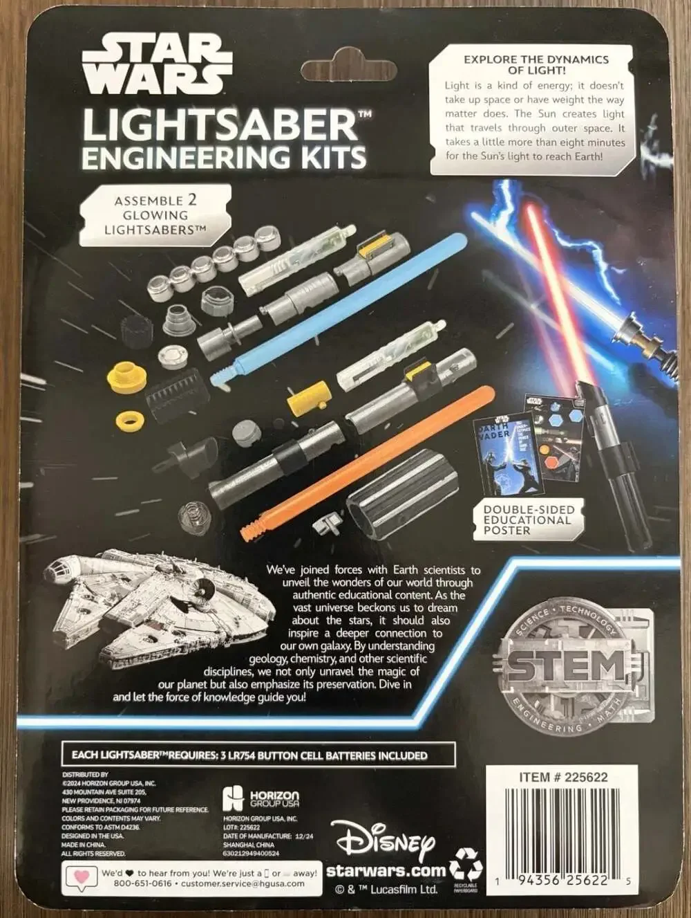 Star Wars Lightsaber Engineering Kits - Build 2 Glowing Lightsabers (Darth Vader